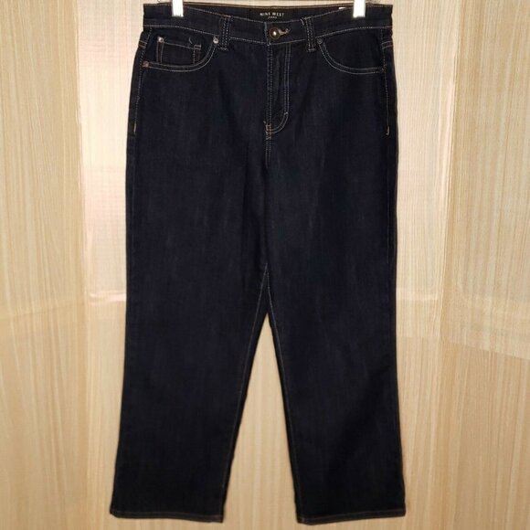 Nine West NW Dark Wash Straight Leg Jeans 8 - Picture 3 of 7